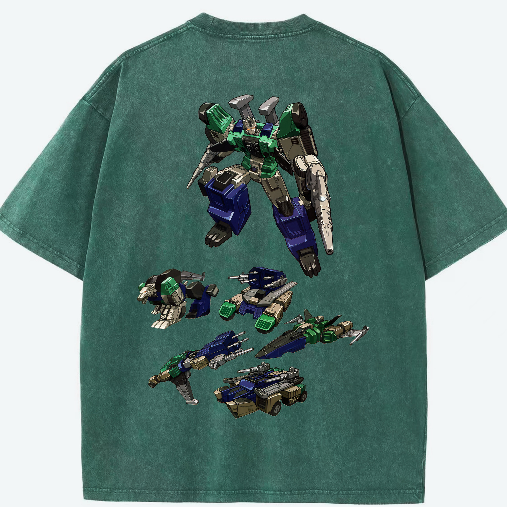 （画像用） Transformers トランスフォーマー 綿100% ヴィンテージ風 半袖Tシャツ（背面プリント）